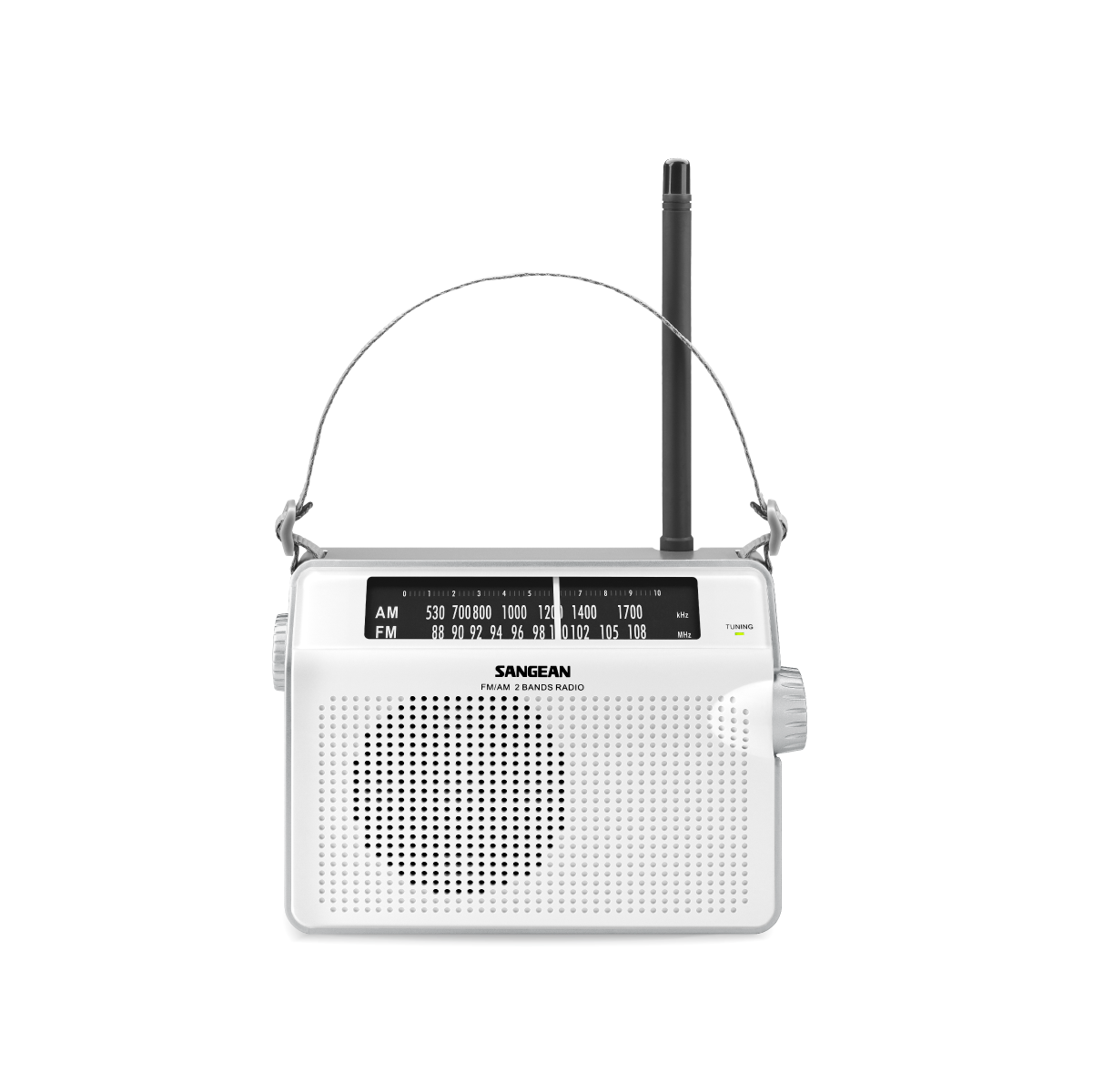 Retro radijas su dirželiu Sangean AM / FM baltas / PR-D6