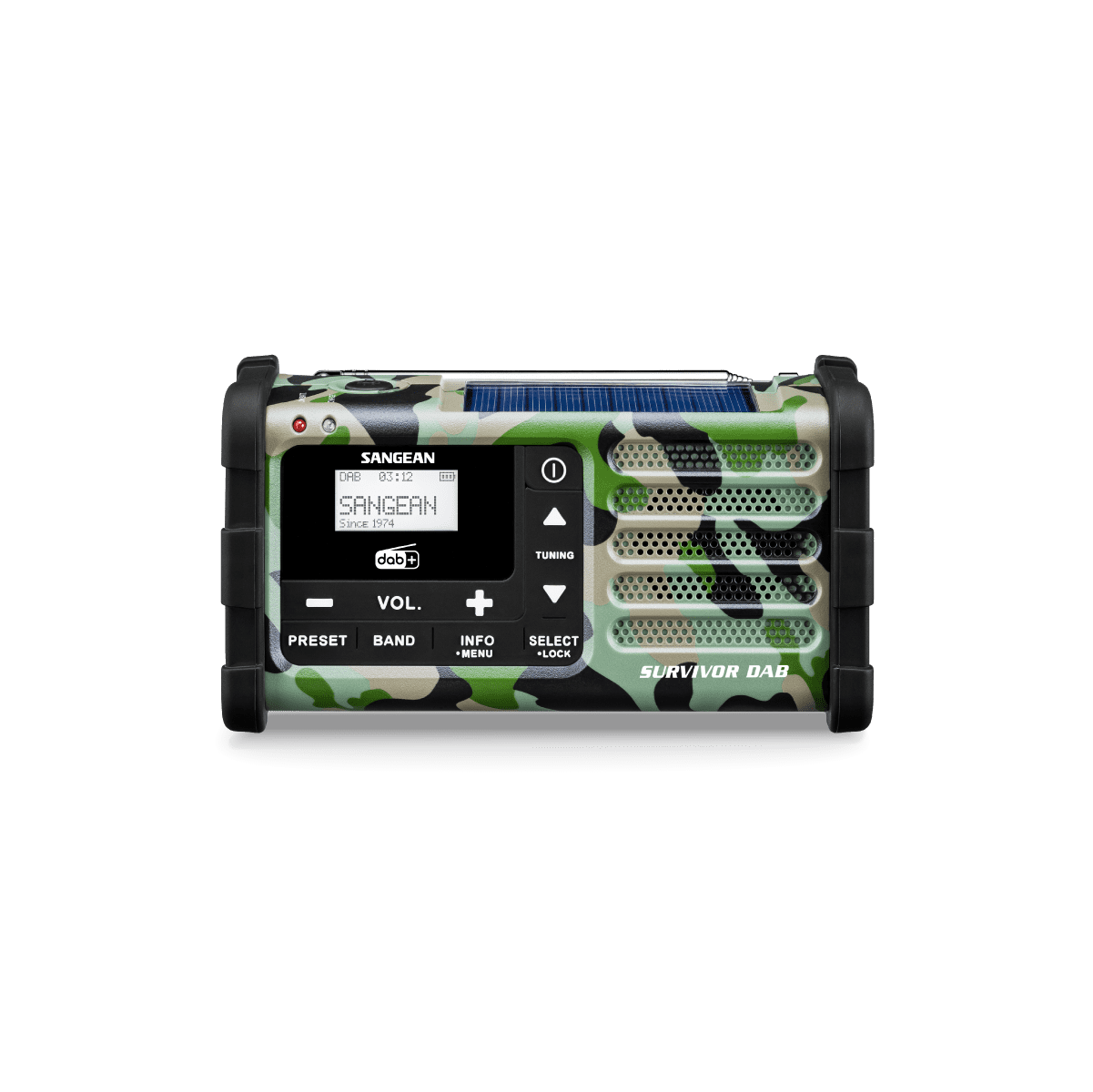 Daugiafunkcis radijas Sangean DAB+ / FM-RDS kamufliažinis / MMR-88 DAB+