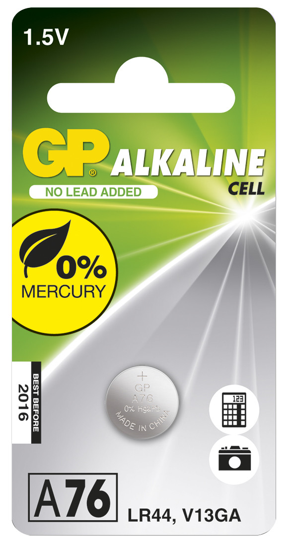 Baterija GP šarminė 76A-C1 / LR44 / LR1154 / AG13 / 102002