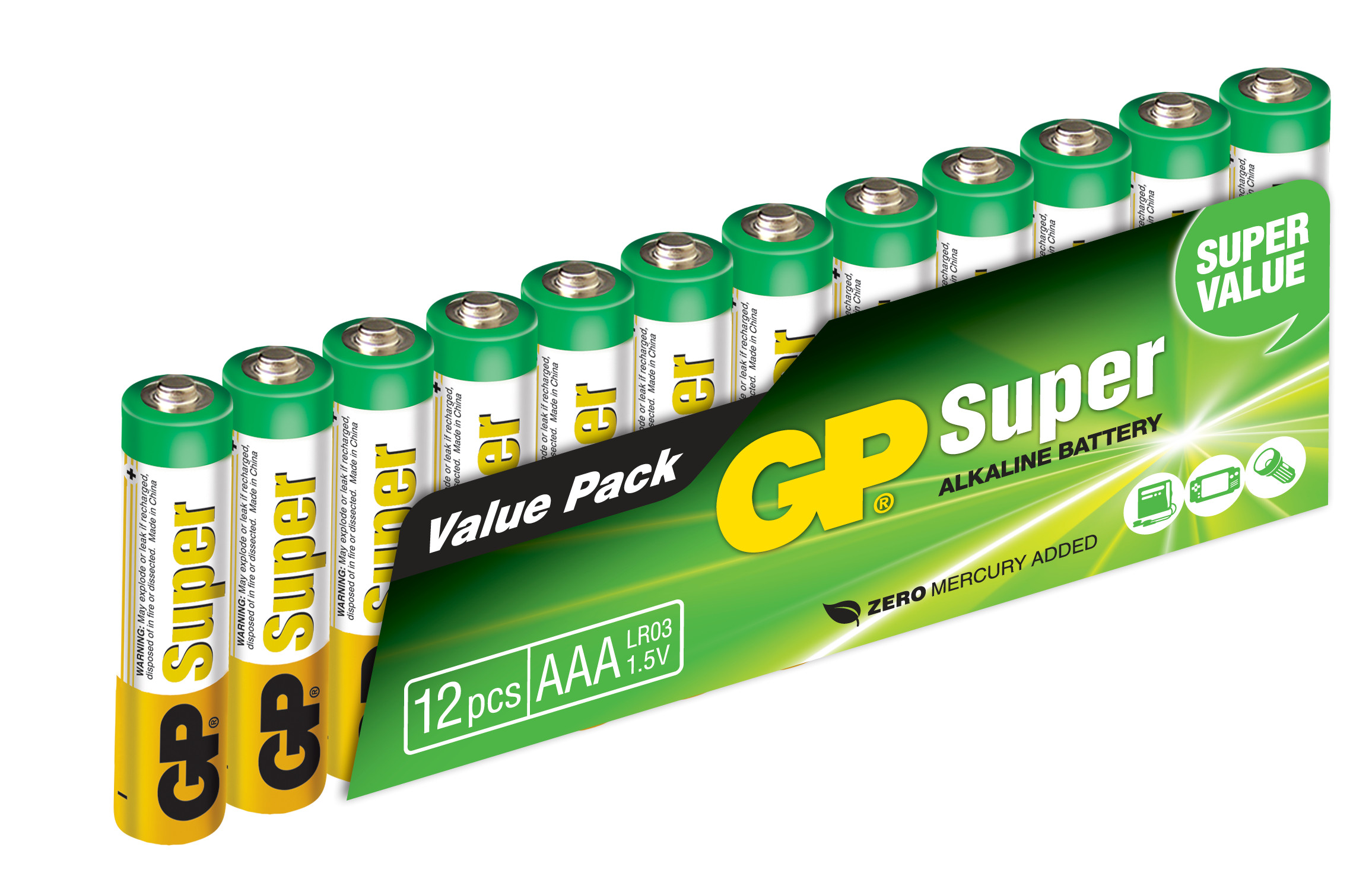 Baterijos GP šarminės 12 vnt. 24A-S12 / LR03 / AAA / 151035