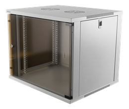 DELTACO 19 "spintelė, 9U, 540x450mm, stiklinės durys 19-5409W