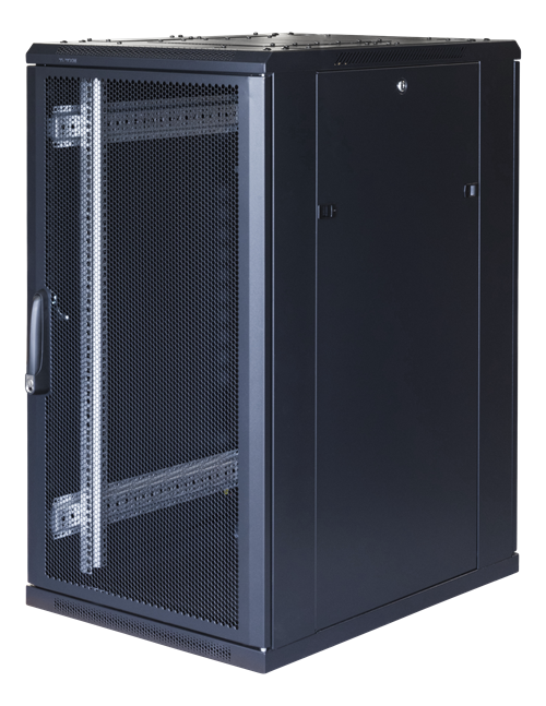 TOTEN System G, 19 "spintelė, 22U, 600x1000, perforuotos priekinės ir galinės durys/ 19-G6022PP 