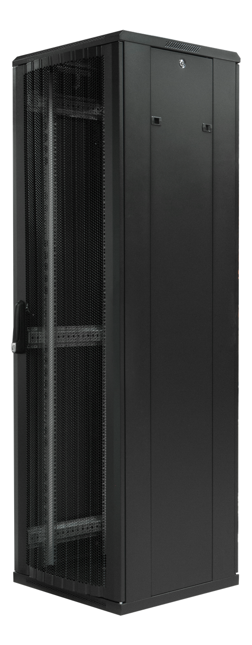 TOTEN System G, 19 "spintelė, 42U, 600x1000, perforuotos priekinės durys, padalintos perforuotos galinės durys/ 19-G6042PD 