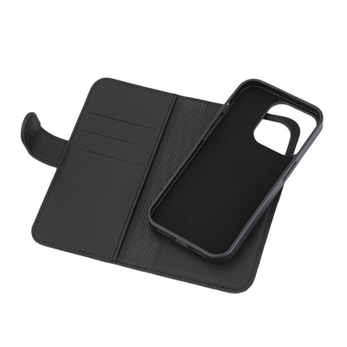 Dėklas 2in1 DELTACO iPhone 15 Pro, magnetinis dangtelis, juodos spalvos / 1902470