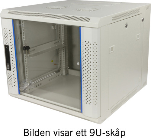 19" Komutacinė spinta TOTEN, System Z, 12U, 600x600, stiklinės durys, iki 60kg , balta / ZS66126000 / 19-Z6612V