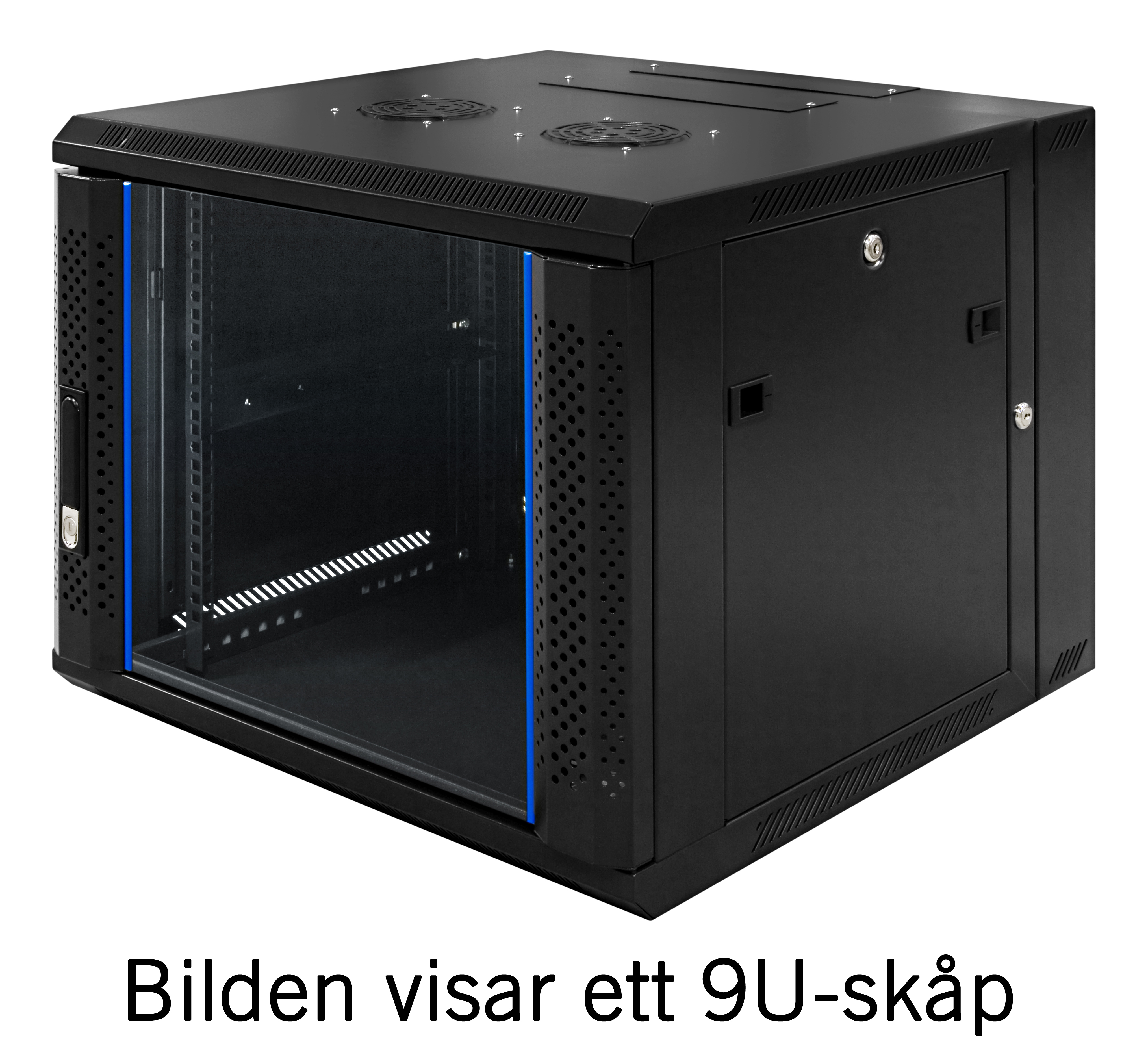 19" Komutacinė spinta TOTEN, System Z, 15U, 600x600, stiklinės durys, iki 60kg, juoda  / ZS66156001 / 19-Z6615