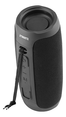 Bluetooth kolonėlė STREETZ, 2x10W, AUX, micro SD lizdas, juoda / S350-BLK / 6612034