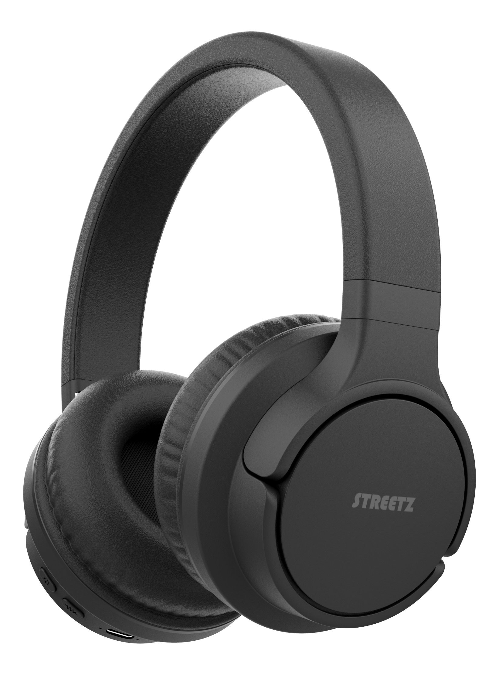 Bluetooth triukšmą slopinančios ausinės STREETZ, juodos / BT510-BLK / 6612087