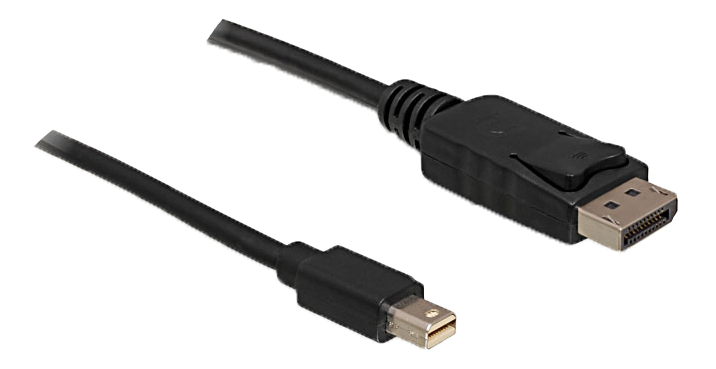 Kabelis Delock Cable Mini Displayport, 1.2 male į DisplayPort male, 4K, 60 Hz, 1.0 m / 82698