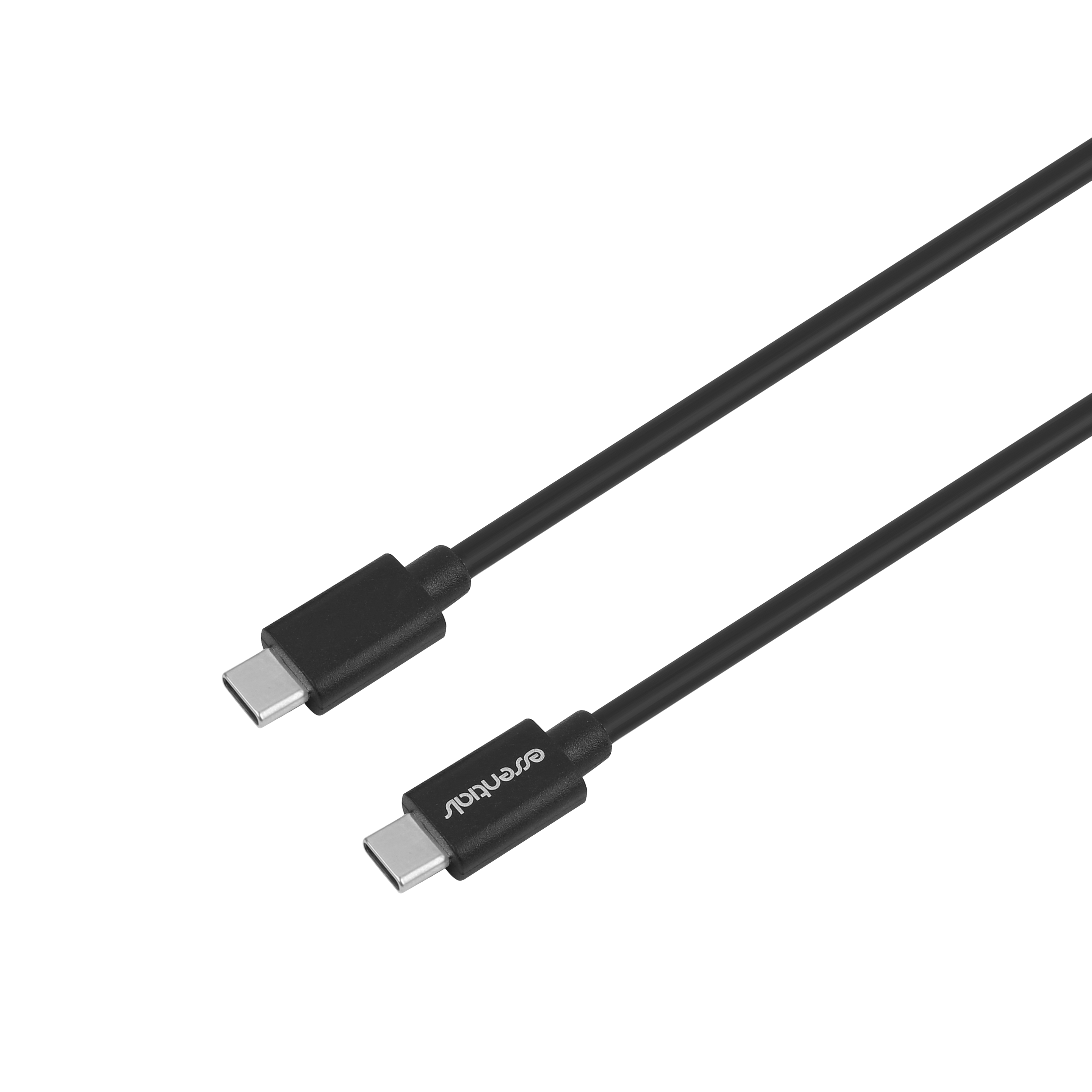 ESSENTIALS  60 W USB-C – USB-C laidas, 1 m, juodas / 1110610