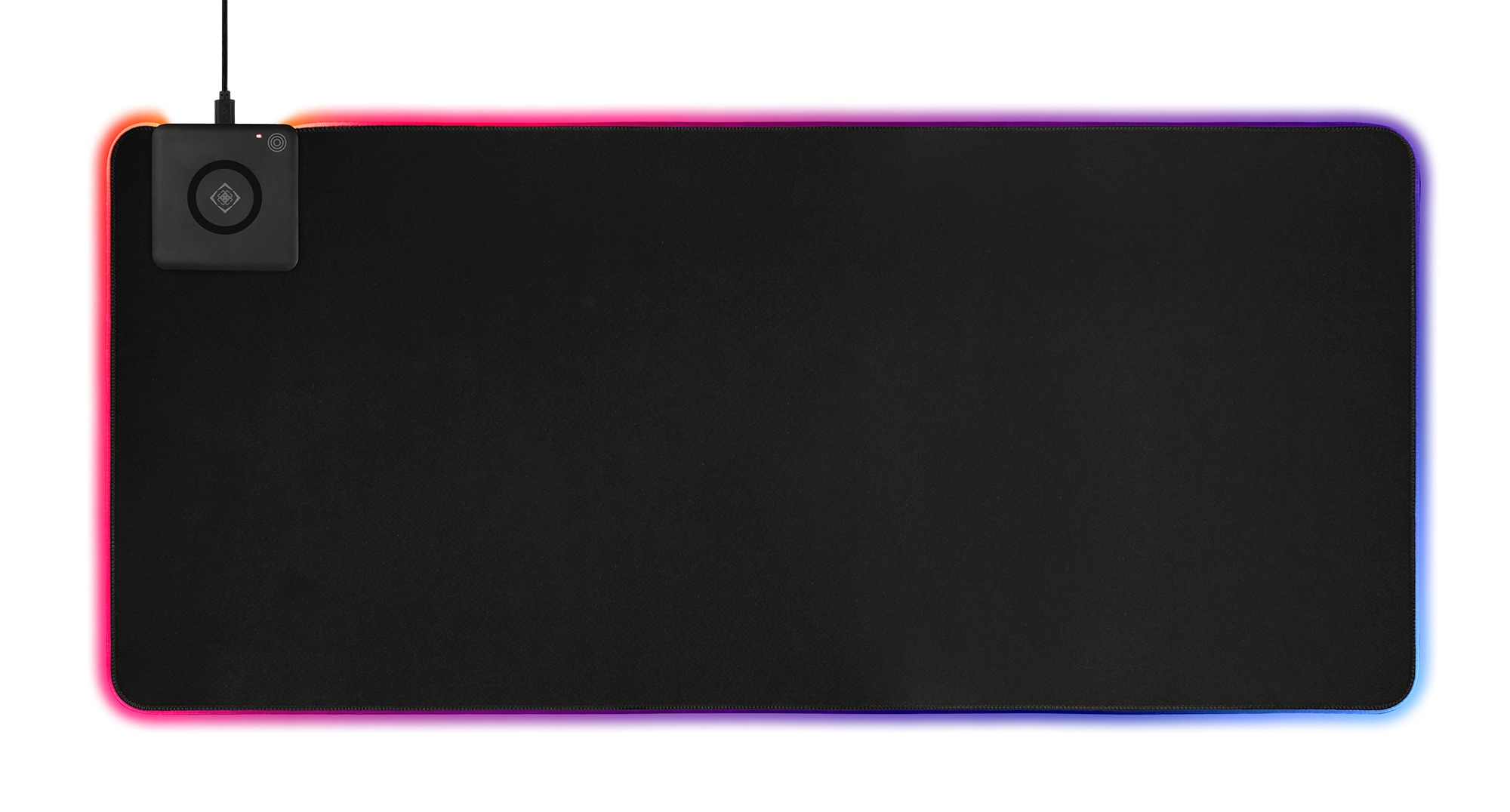 RGB pelės kilimėlis DELTACO GAMING su bevieliu greituoju krovimu, 10W, 900x400, juodas / GAM-092
