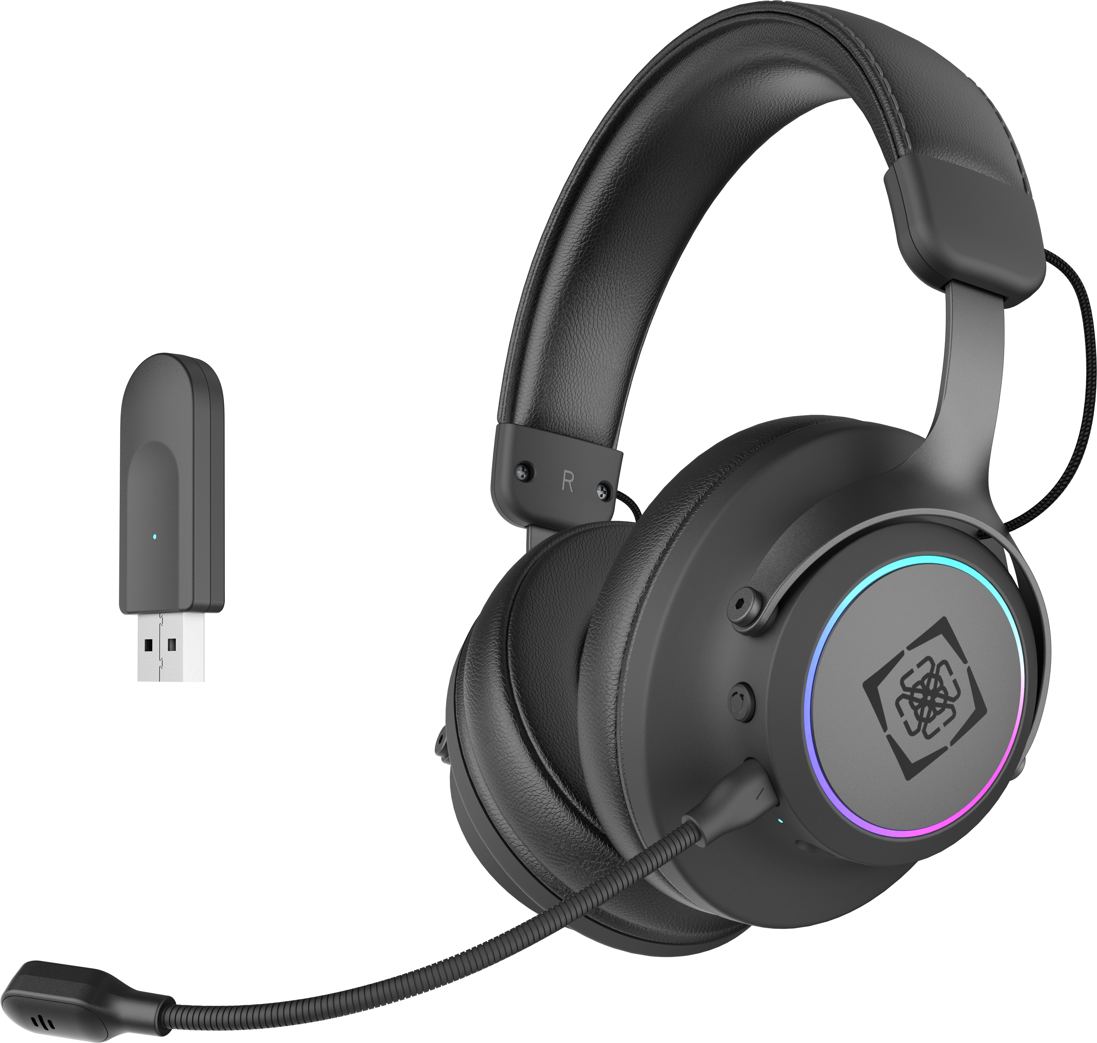 DH440 belaidės ausinės DELTACO GAMING su 7.1 erdviniu garsu, lengvos, juodos / GAM-163 / 4222233