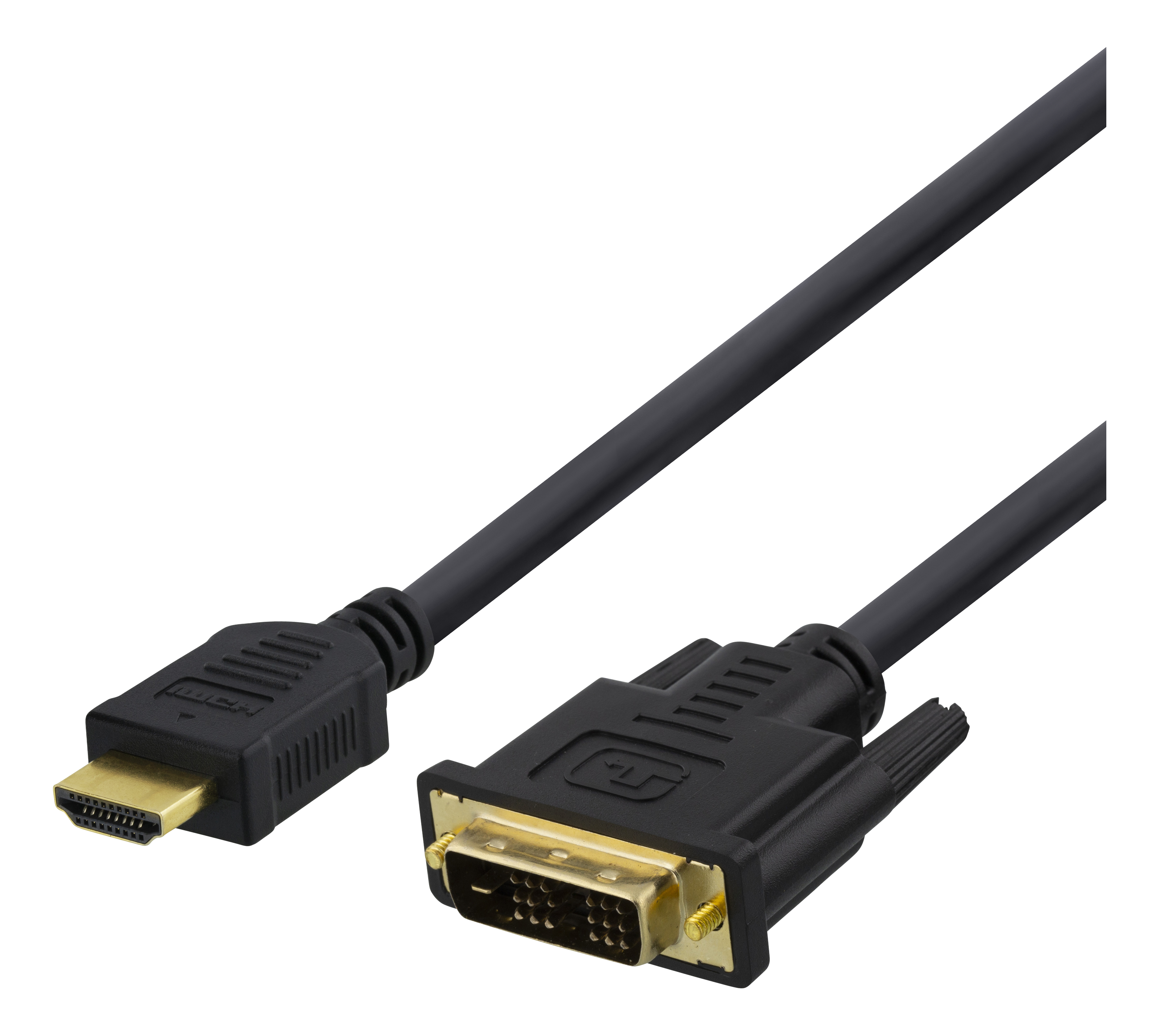 Kabelis DELTACO HDMI - DVI, 7 m, „Full HD“, juodas / HDMI-116D