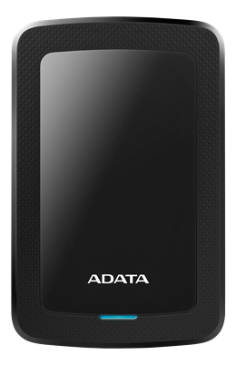 ADATA 2TB išorinis diskas, 10.3mm, USB 3.1, Quick Start, Juodas AHV300-2TU31-CBK / ADATA-432