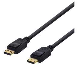  DisplayPort kabelis, 0,5 m, 4K UHD, DP 1.2  DELTACO juodas / DP-1005D 