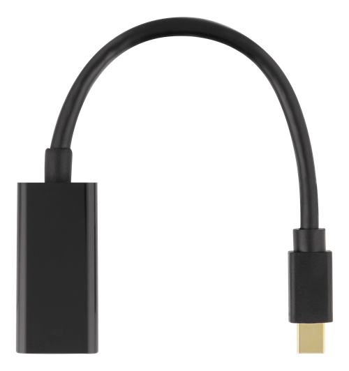 Adapteris DELTACO DP to HDMI, 3840x2160 at 60Hz, 0.2m, juodas / DP-HDMI45