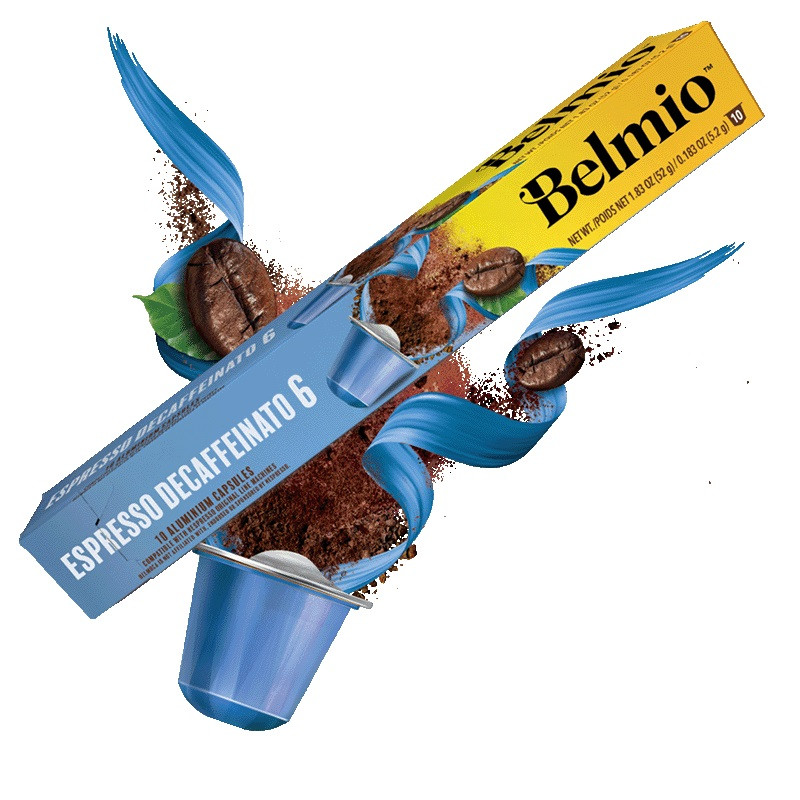 Kavos kapsulės Belmio Espresso Decaffeinato, Nespresso kavos aparatams, 10 kapsulių / BLIO31291     