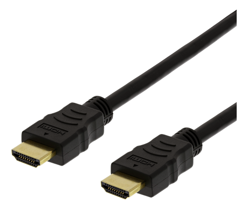 DELTACO OFFICE flex HDMI kabelis, ​​HDMI Ethernet, 4K, UltraHD 60Hz, 1m, 19-pin ha-ha, juodas HDMI-1010D-DO