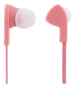 Ausinės, 1-mygtuko nuotolinis, 3,5 mm jungtis, mikrofonas, 1,2 m STREETZ pink / HL-354