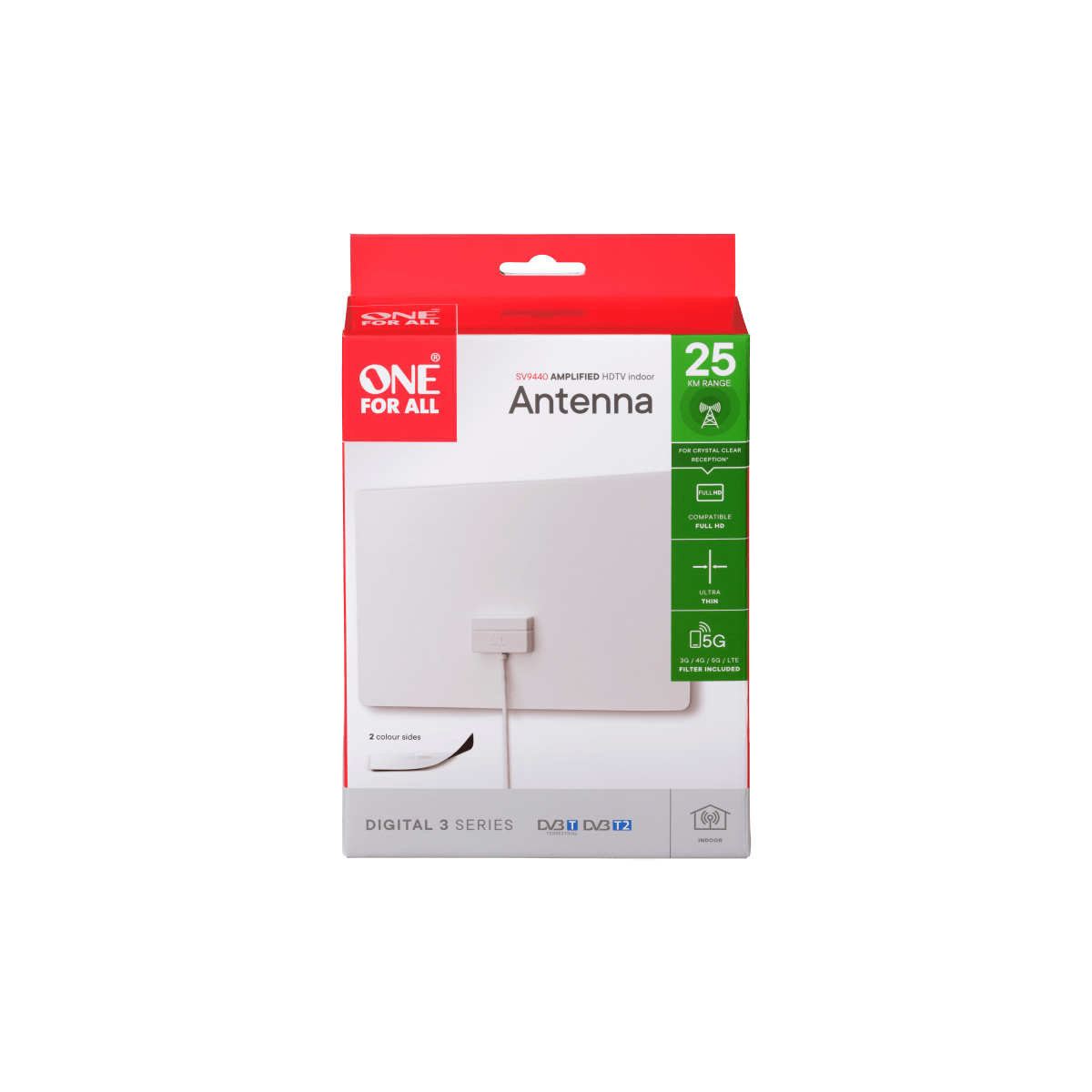 Skaitmeninė vidaus antena ONE FOR ALL 3m Full HD / SV9440