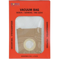Dulkių maišeliai Nordic Quality MSI2204 Bosch 5vnt+2 filtrai / 358502