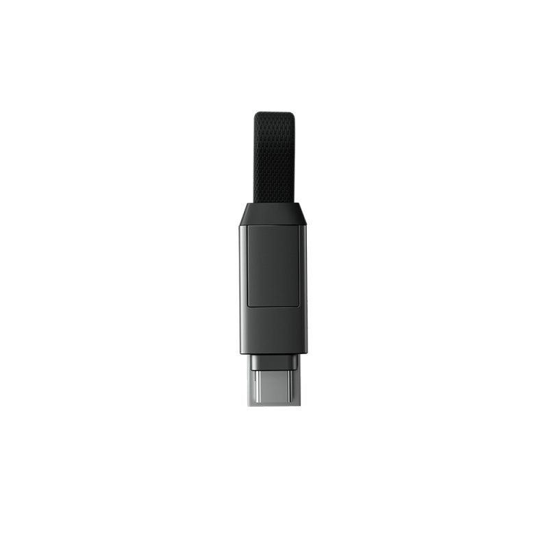 Kabelių rinkinys-raktų pakabukas Rolling Square inCharge® 6 USB-C/Lightning/Micro USB, 6cm/ 6770055