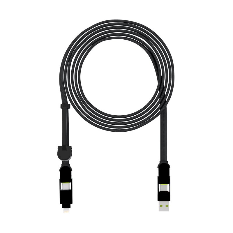 Kabelis visiems įrenginiams Rolling Square inCharge® XL, 100W, USB-C/Lightning/Micro USB,3m/ 6770085