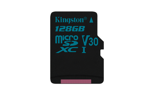 Atminties kortelė Kingston Canvas Go microSDXC, 128GB, juoda / KING-2601