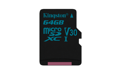 Atminties kortelė Kingston Canvas Go microSDXC, 64GB, juoda / KING-2603