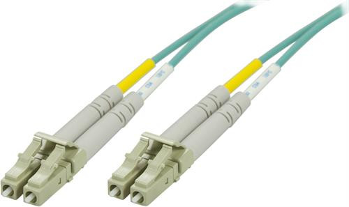 DELTACO fiber cabling, LC - LC , 50/125, OM3, duplex, multimode, 7m   LCLC-67