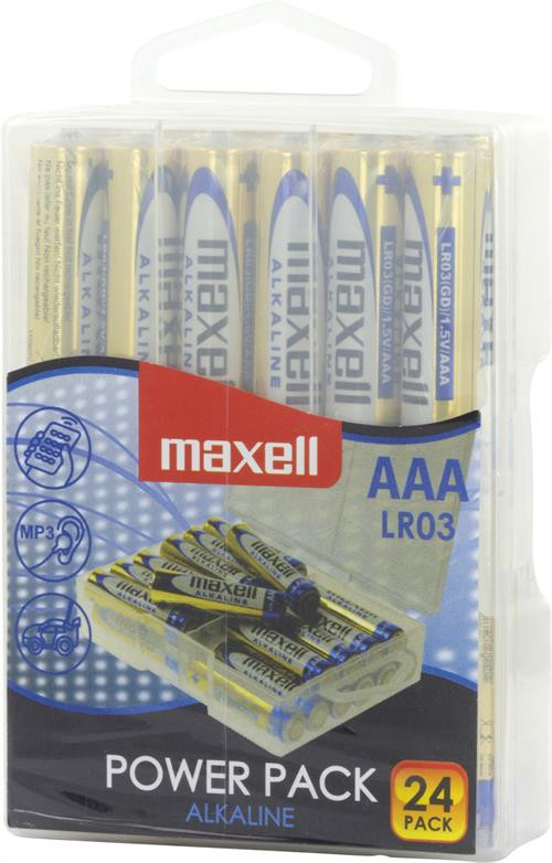 „Maxell“ baterijos, AAA (LR03), šarminis, 1,5V, 24-pak / LR03-24