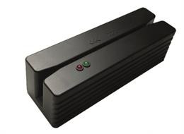 Compact magnetic card reader with USB interface, lane 1 + 2 + 3, black  Deltaco CMSR-33-USB / POS-420