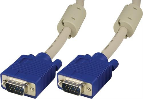 Kabelis DELTACO RGB HD 15ha-ha, 3m, pilkas / RGB-8A