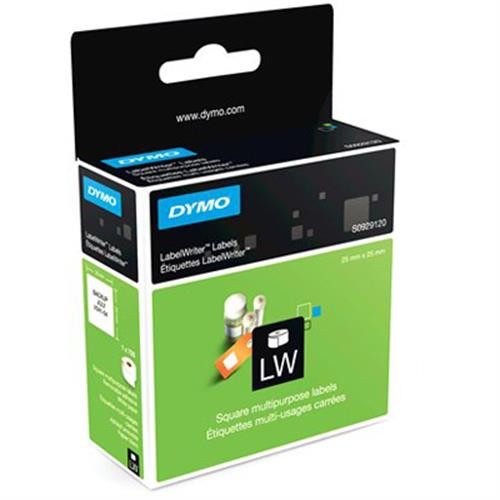 DYMO LabelWriter square universal labels, 25x25mm, 750pcs, white  S0929120
