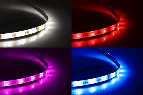 „DELTACO SMART HOME“ LED juostos prailginimas, 1m, RGB, 2700K-6500K, 6 kontaktų, tinka SH-LS3M, baltas SH-LSEX1M