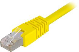 Kabelis DELTACO F / UTP Cat6, LSZH, 0.5m, geltona/ STP-60GL