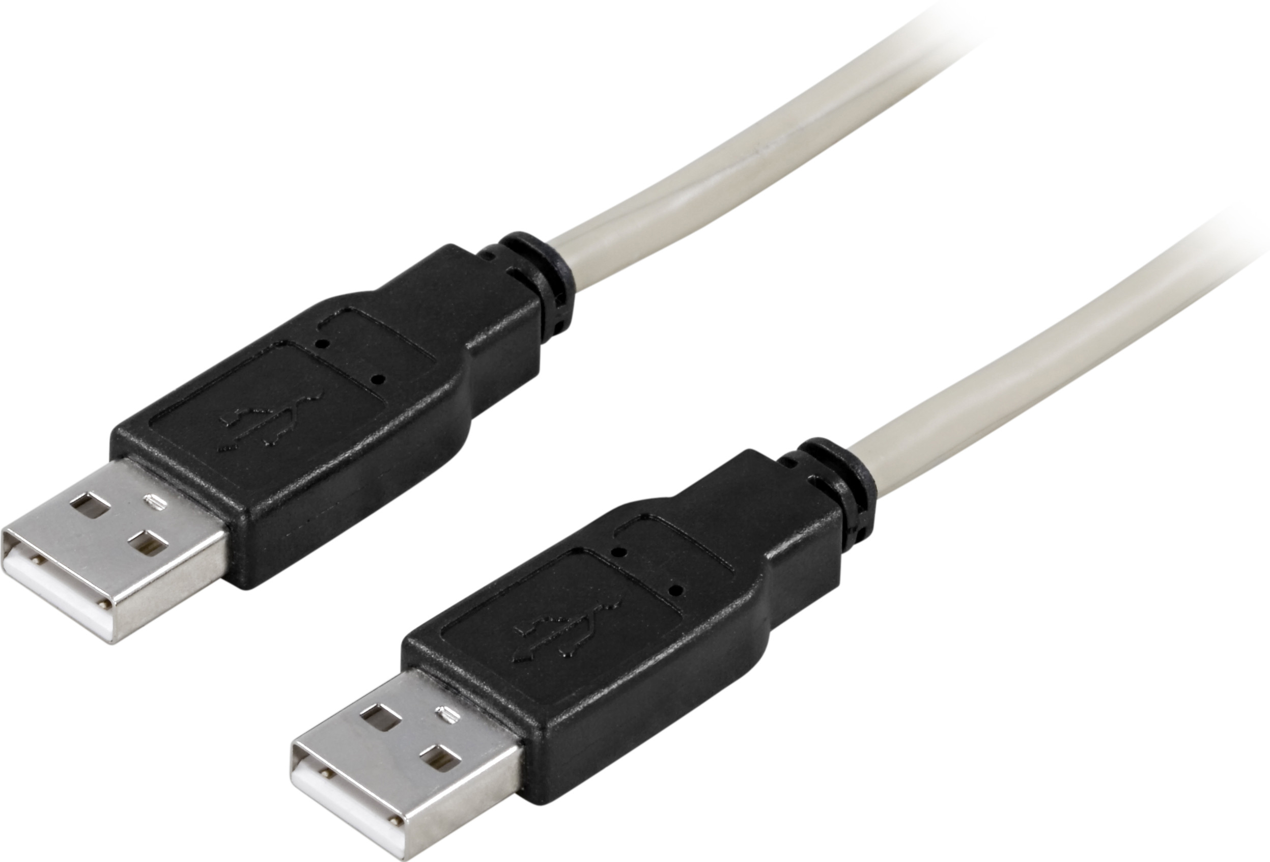 Kabelis DELTACO USB 2.0, Type A male - Type A male, 3m / USB2-9