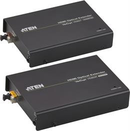 ATEN HDMI Extender Over Fiber Cable, Up To 600m, 1080p, 3D, HDCP, HDMI 19-pin Ho, RS-232, LC Simplex, Black VE882-AT-G / VE882