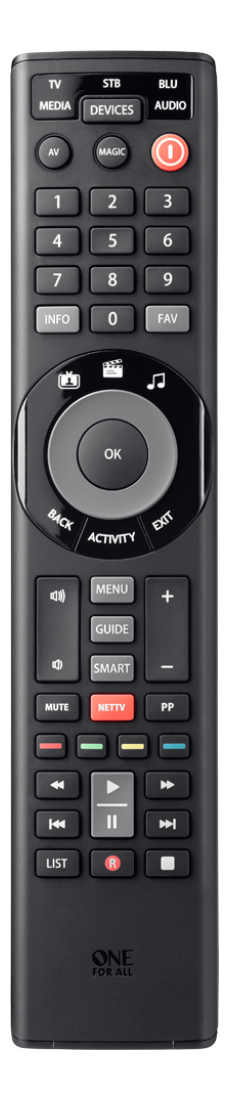 Universal Streaming Remote Control ONE FOR ALL Smart Control 5, black / URC7955 / 188677