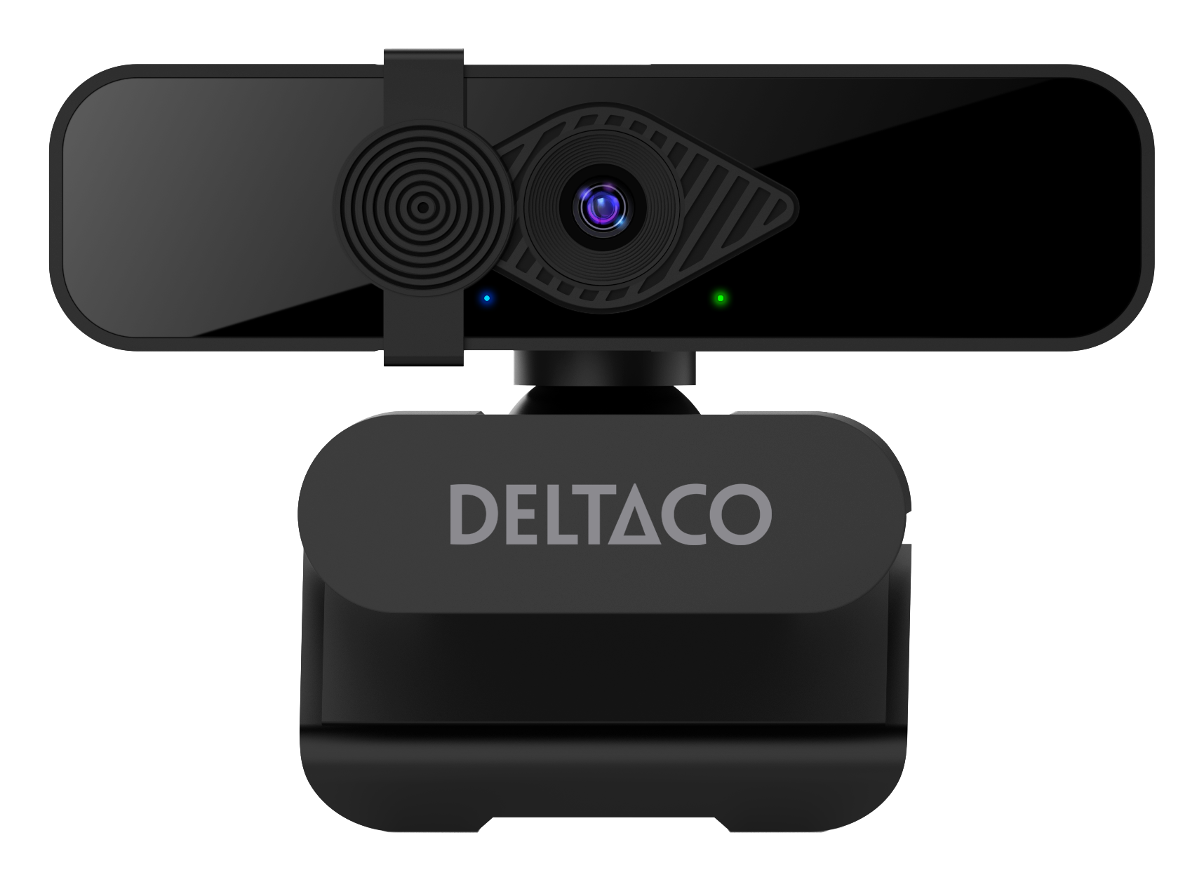 Webcam DELTACO, 2K QHD with 360° rotation, up/down tilt, 2MP, black / W-200 / 1902913