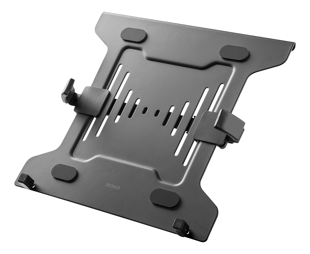 Universal laptop holder DELTACO OFFICE steel, VESA, black / ARM-0540