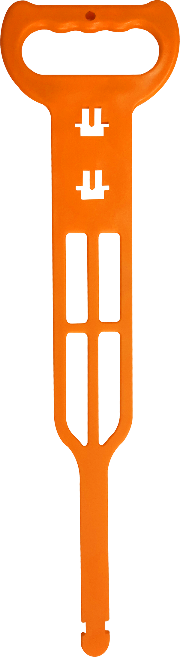 Cable hanger DELTACO for extension cables, adjustable size, nylon 66, orange / GT-986
