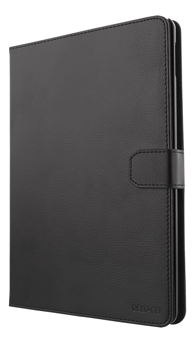 Case DELTACO for iPad 10.2 " 2019, vegan leather, magnetic lock, stand function, black / IPD-2019