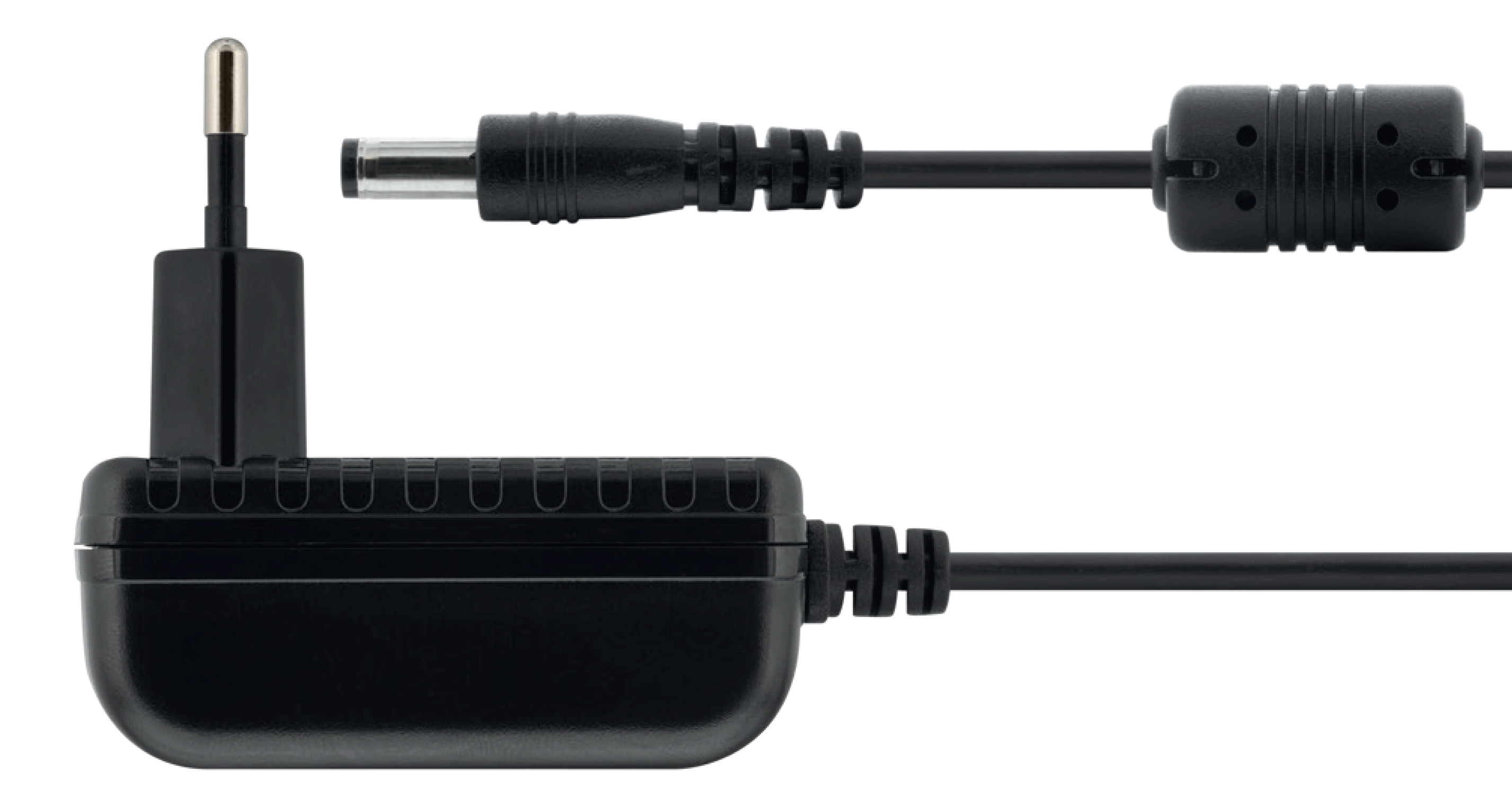 AC adapter DELTACO 100-240V AC 50/60Hz to 12V DC, 1A, 1.5m, black / PS12-10B