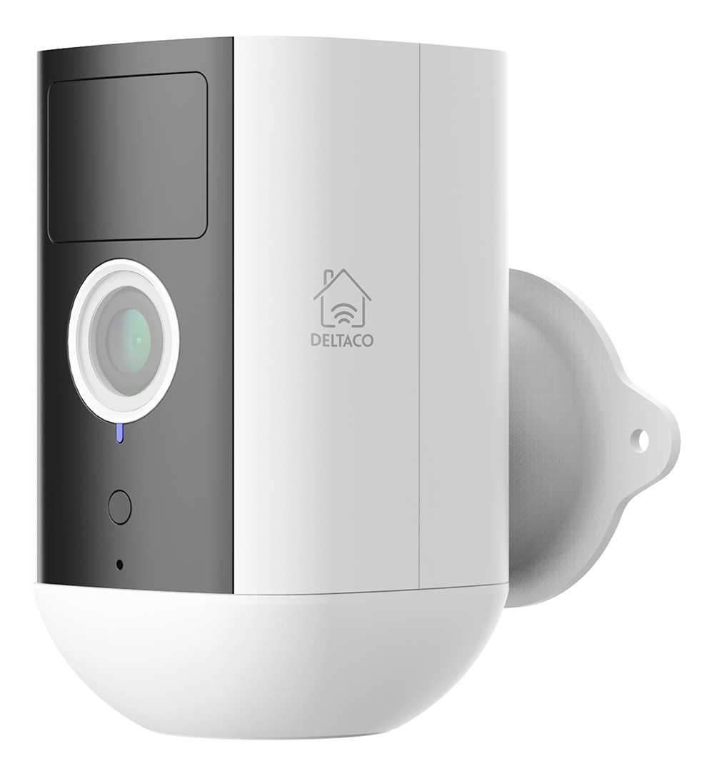 DELTACO SMART HOME Battery powered WiFi camera for outdoor use IP54, 2MP, white SH-IPC09