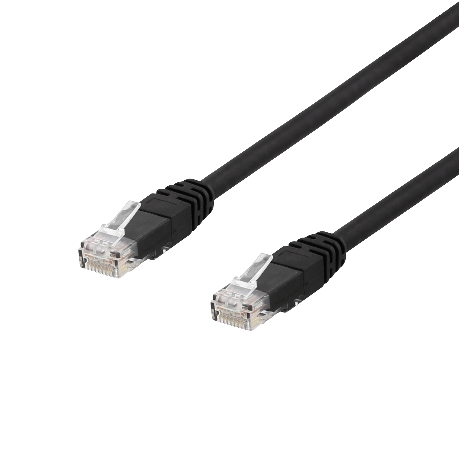 Cable DELTACO U / UTP Cat6a patch cable, 15m, 500MHz, LSZH, black / TP-615SAU