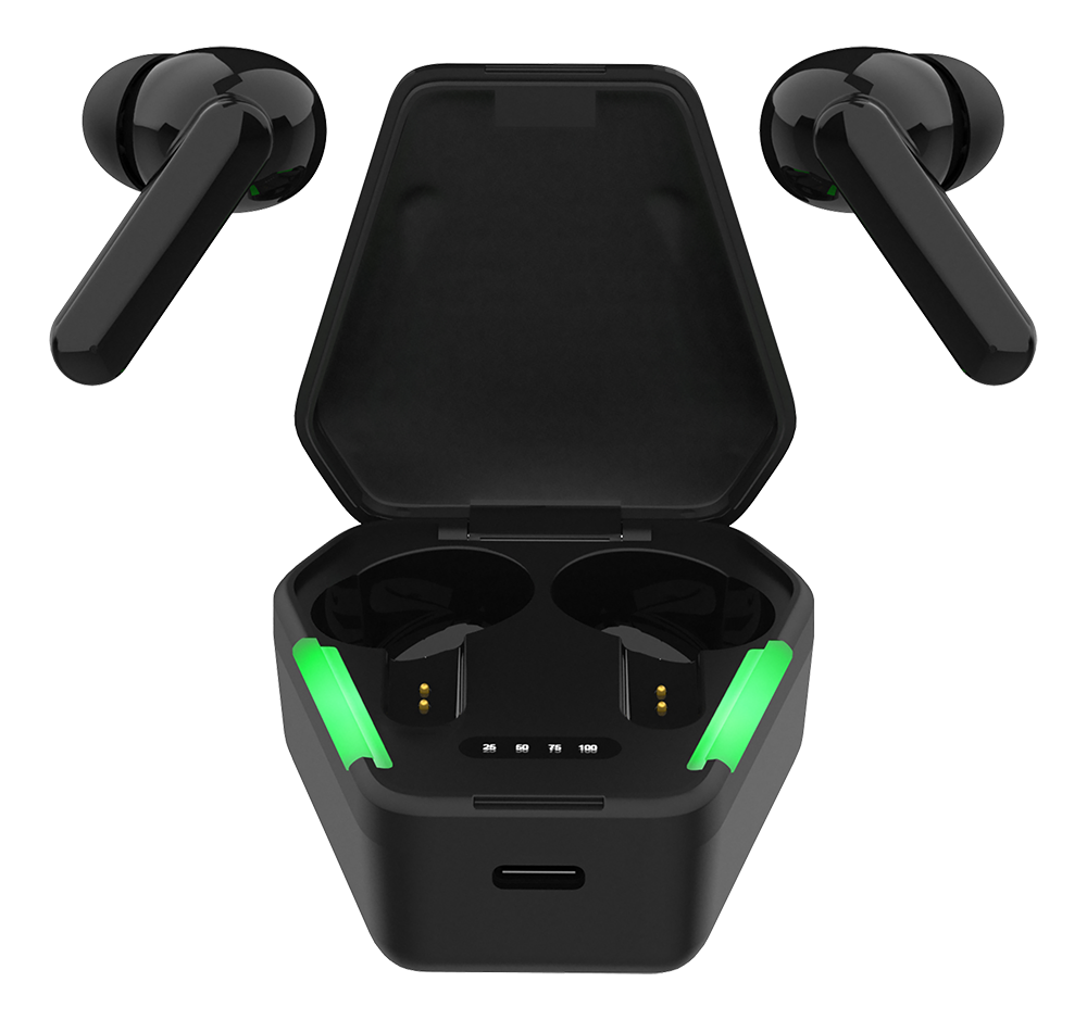 Gaming earphone STREETZ True Wireless Stereo, matte black / TWS-115