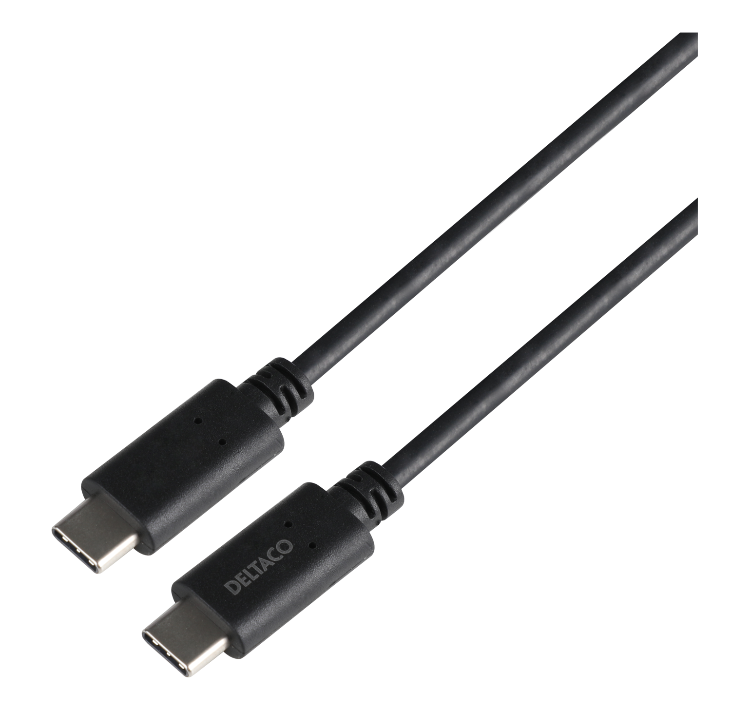 USB-C to USB-C cable DELTACO 5 Gbit/s, 5A, 1 m, black / USBC-1501-LSZH