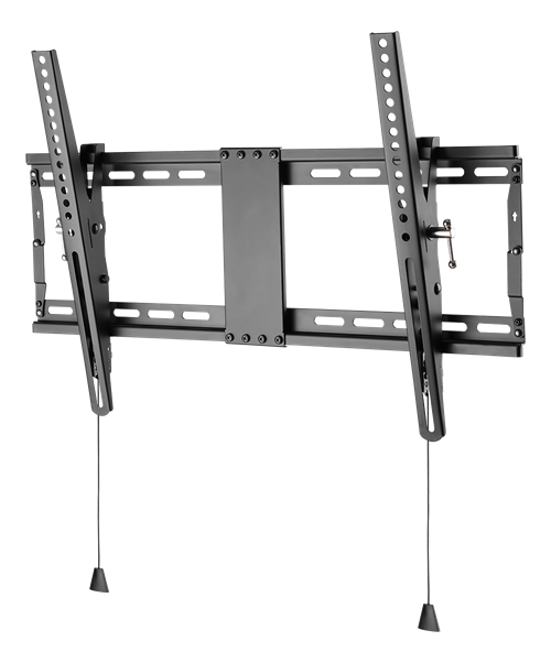 Tiltable wall mount DELTACO OFFICE foldable, 37"-80", 70kg, 200x200-600x400, black / ARM-0204