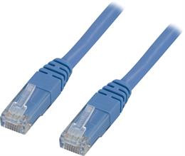 Cable DELTACO U / UTP Cat5e 1.0 m, blue / B1-TP